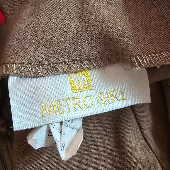 Vintage Retro METRO GIRL midi skirt sz8 - Picture 13 of 13